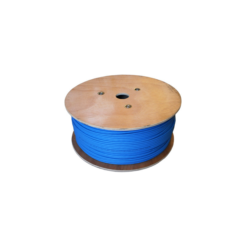 DATACOM F/FTP drôt CAT6A Eca LSOH 100m, modrý
