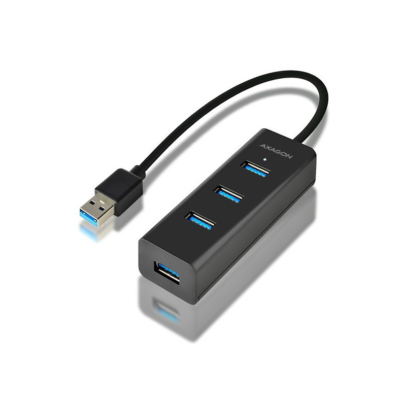 AXAGON HUE-S2B, 4x USB 3.0 CHARGING hub, micro USB napr. konektor, kábel USB-A 30cm