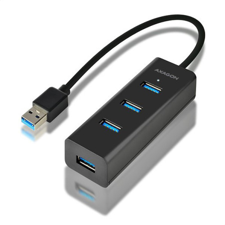 AXAGON HUE-S2B, 4x USB 3.0 CHARGING hub, micro USB napr. konektor, kábel USB-A 30cm