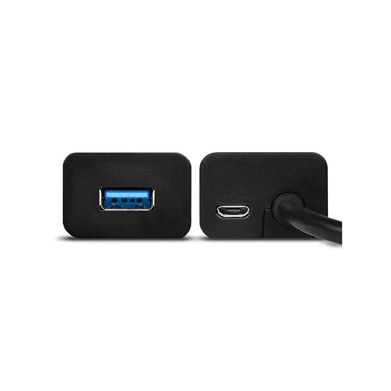 AXAGON HUE-S2BL, 4x USB 3.0 CHARGING hub, micro USB napr. konektor, kábel USB-A 1.2m