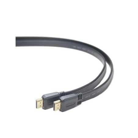 PremiumCord HDMI High Speed ??+ Ethernet plochý kábel, pozlátené konektory, 3m