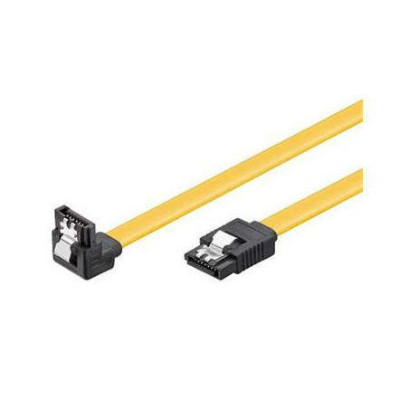 PremiumCord 0,3m SATA 3.0 dátový kábel, 6GBs, kov.západka, 90 °