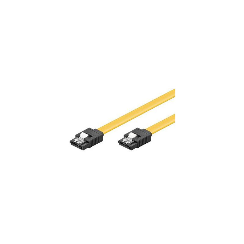 PremiumCord 0,5m SATA 3.0 dátový kábel 1.5GBs / 3GBs / 6GBs, kov.západka