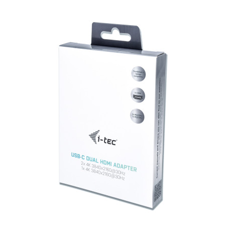 i-tec USB-C na 4K Dual HDMI video adaptér