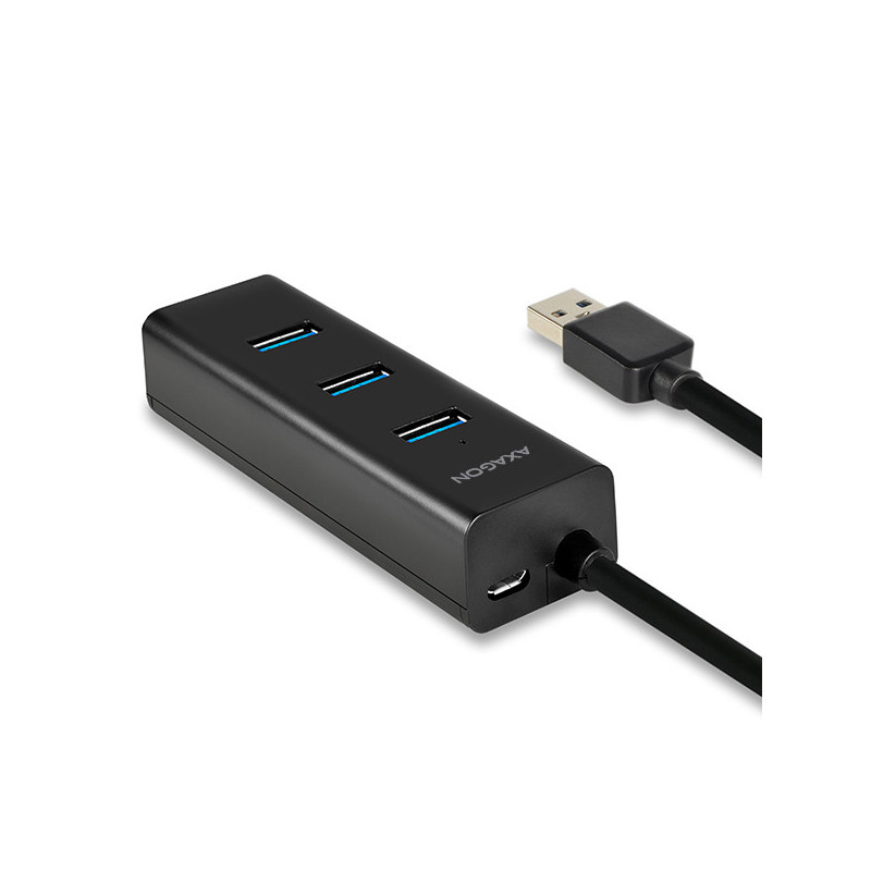 AXAGON HUE-S2BP, 4x USB 3.0 CHARGING hub, vr. AC adaptéra, kábel USB-A 1.2m