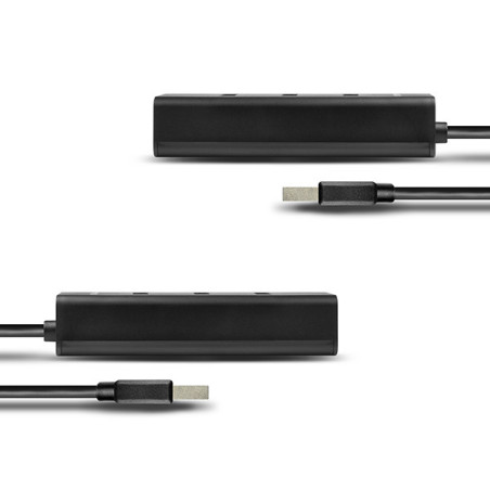 AXAGON HUE-S2BP, 4x USB 3.0 CHARGING hub, vr. AC adaptéra, kábel USB-A 1.2m