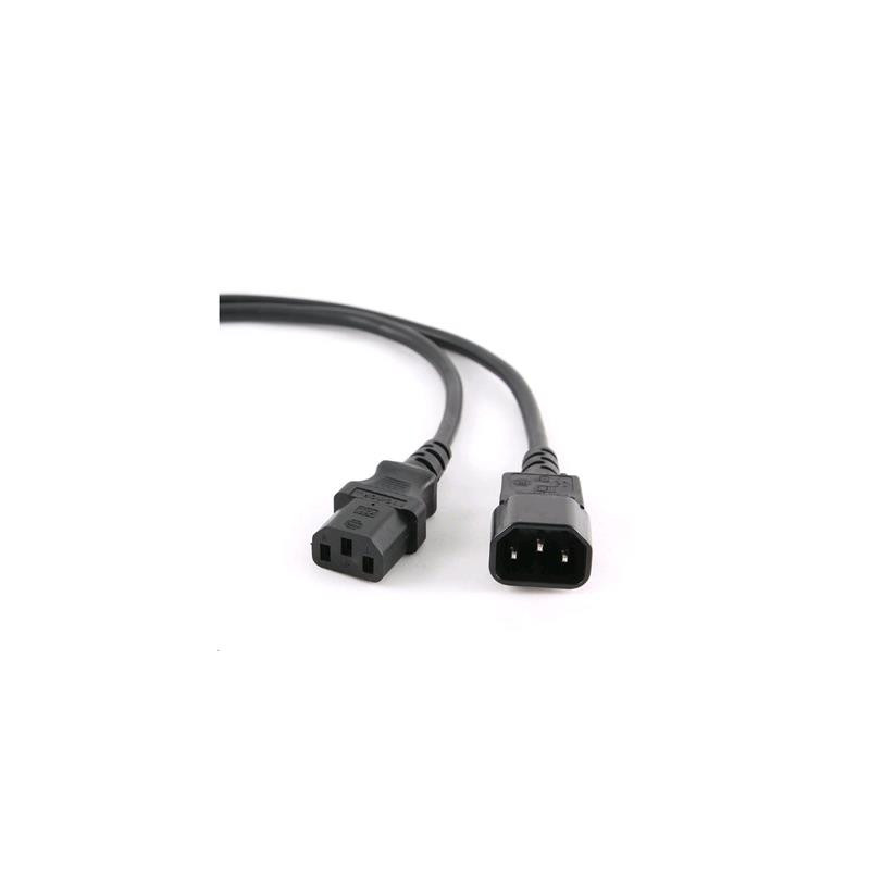 Kábel C-TECH sieťový, predlžovací, 1,8m VDE 220/230V napájací