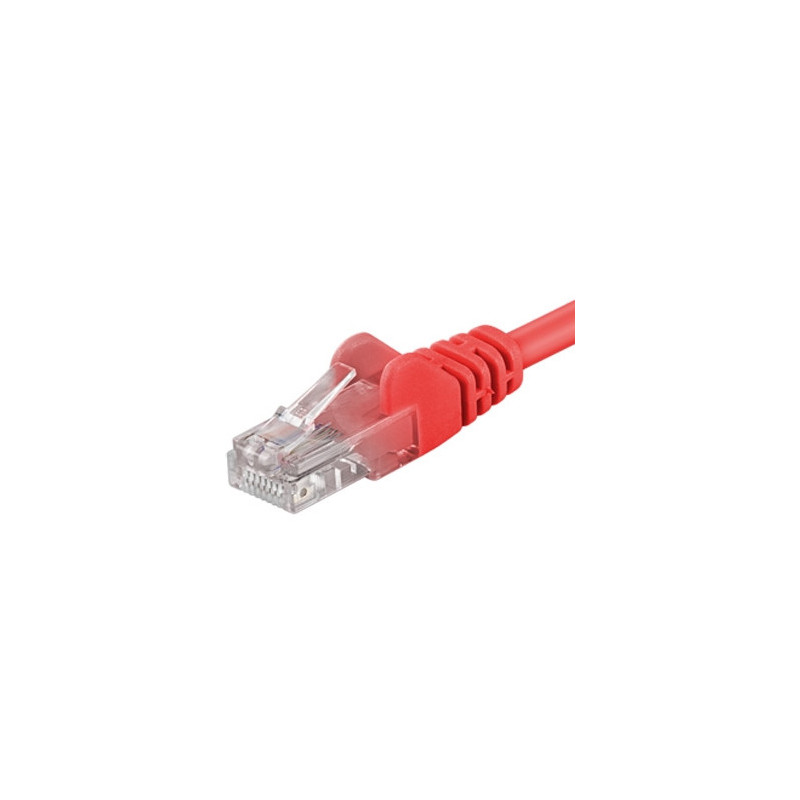 Patch kábel UTP RJ45-RJ45 level CAT6, 3m, červená