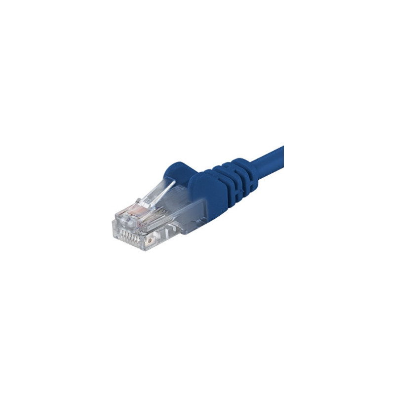 Patch kábel UTP RJ45-RJ45 level CAT6, 10m, modrá