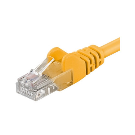 Patch kábel UTP RJ45-RJ45 level CAT6, 10m, žltá