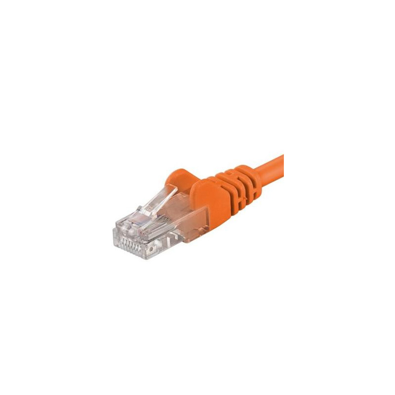 Patch kábel UTP RJ45-RJ45 level 5e 1m oranžová
