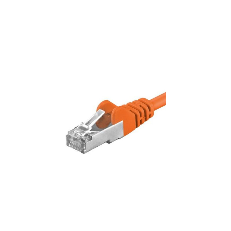 Premiumcord Patch kábel CAT6a S-FTP, RJ45-RJ45, AWG 26/7 1m, oranžová