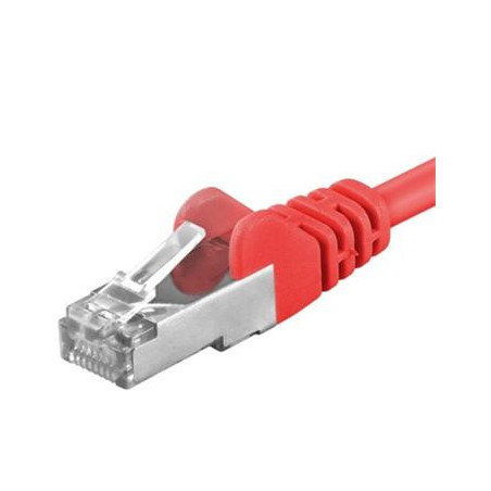 Premiumcord Patch kábel CAT6a S-FTP, RJ45-RJ45, AWG 26/7 1m, červená