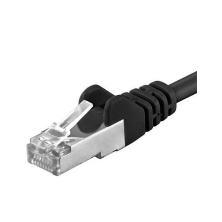 Premiumcord Patch kábel CAT6a S-FTP, RJ45-RJ45, AWG 26/7 1,5 m, čierna