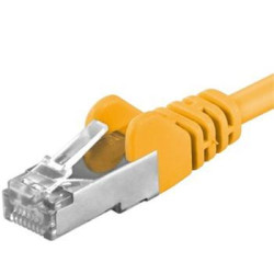 Premiumcord Patch kábel CAT6a S-FTP, RJ45-RJ45, AWG 26/7 2m, žltá