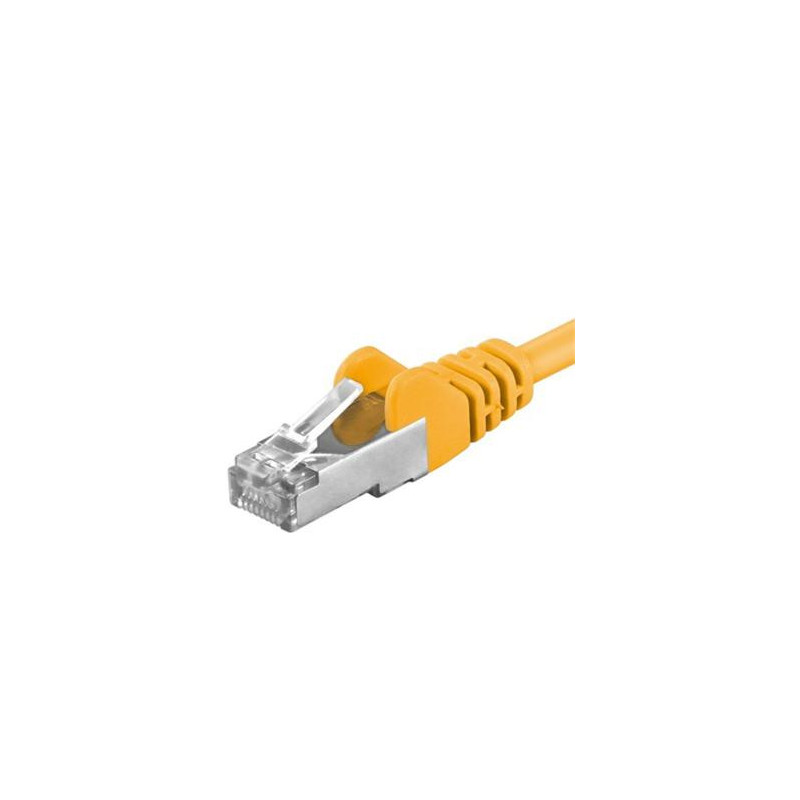 Premiumcord Patch kábel CAT6a S-FTP, RJ45-RJ45, AWG 26/7 3m, žltá