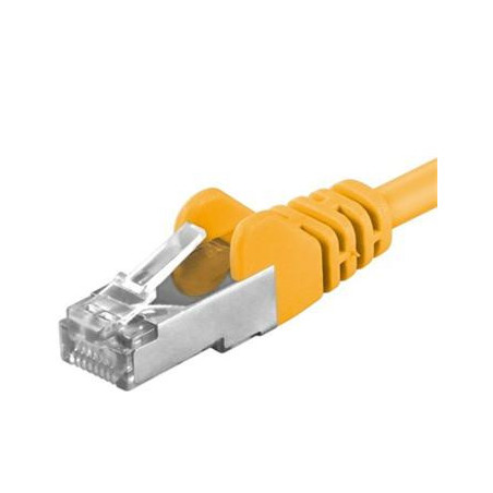 Premiumcord Patch kábel CAT6a S-FTP, RJ45-RJ45, AWG 26/7 5m, žltá
