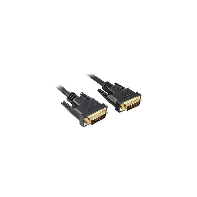 PremiumCord DVI-D prepojovací kábel, dual-link, DVI (24 +1), MM, 3m