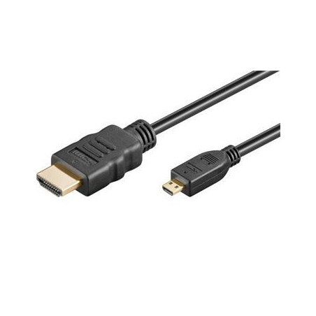 PremiumCord Kábel HDMI A - HDMI micro D, 3m