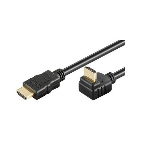 PremiumCord Kábel HDMI+Ethernet, zlac., 270°, 2m