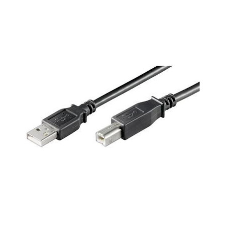 PremiumCord Kábel USB 2.0, A-B, 5m, čierna