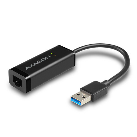 AXAGON ADE-SR, USB-A 3.2 Gen 1 - Gigabit Ethernet sieťová karta, auto inštal, čierna