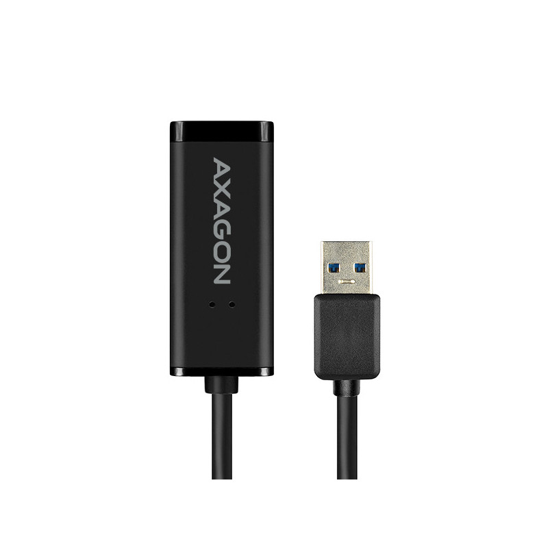AXAGON ADE-SR, USB-A 3.2 Gen 1 - Gigabit Ethernet sieťová karta, auto inštal, čierna