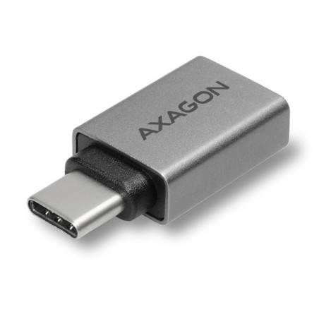 AXAGON RUCM-AFA, redukcia USB-C (M) → USB-A (F), USB 3.2 Gen 2, 3A, ALU