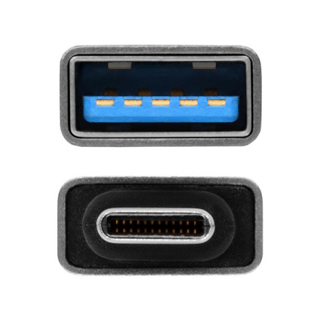AXAGON RUCM-AFA, redukcia USB-C (M) → USB-A (F), USB 3.2 Gen 2, 3A, ALU