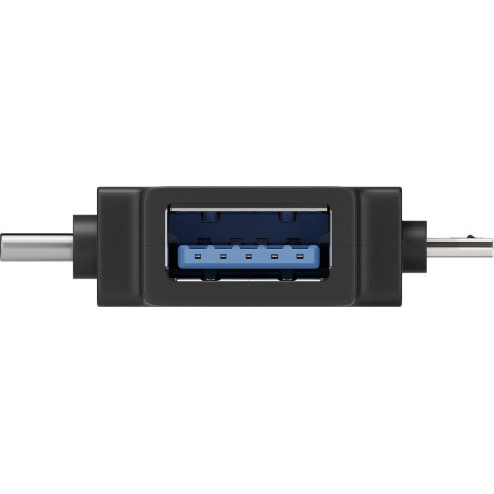 PremiumCord Adaptér USB-A na USB-C + micro USB-B