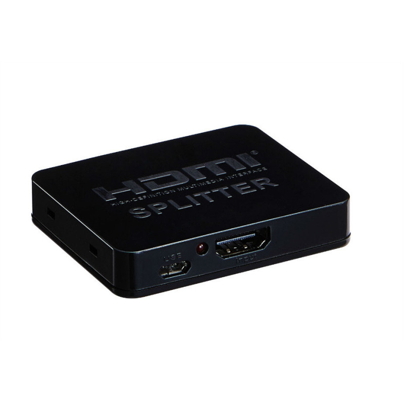 PremiumCord HDMI splitter 1-2 porty, s napájaním z USB, 4K, FULL HD, 3D