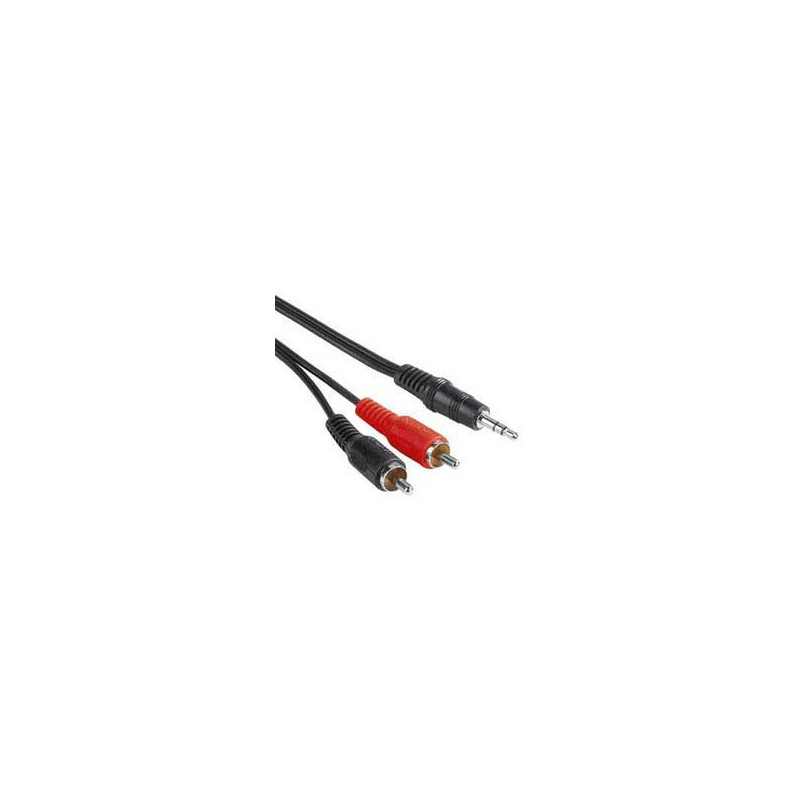 PremiumCord Kábel Jack 3.5mm-2xCINCH M/M 5m