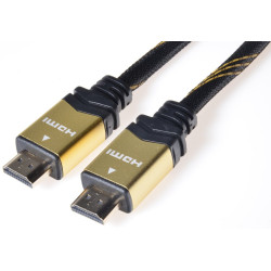 PremiumCord GOLD HDMI High Speed ??+ Ethernet kábel, pozlátené konektory, 10m