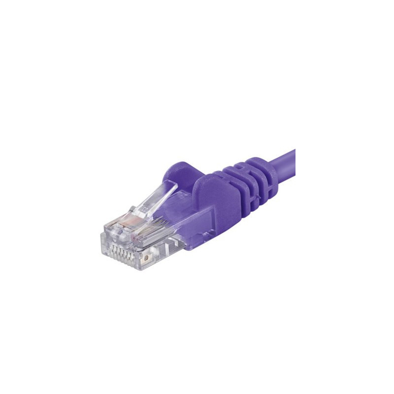 PremiumCord Patch kábel UTP RJ45-RJ45 CAT6 3m fialová