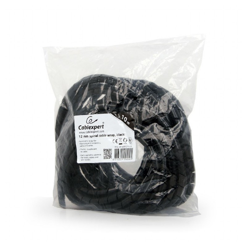 GEMBIRD Organizér káblov, 10 m, black