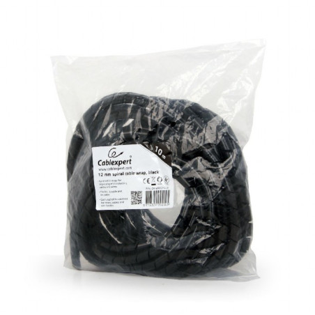 GEMBIRD Organizér káblov, 10 m, black