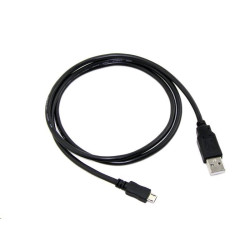 Kábel C-TECH USB 2.0 AM/Micro, 0,5m, čierny