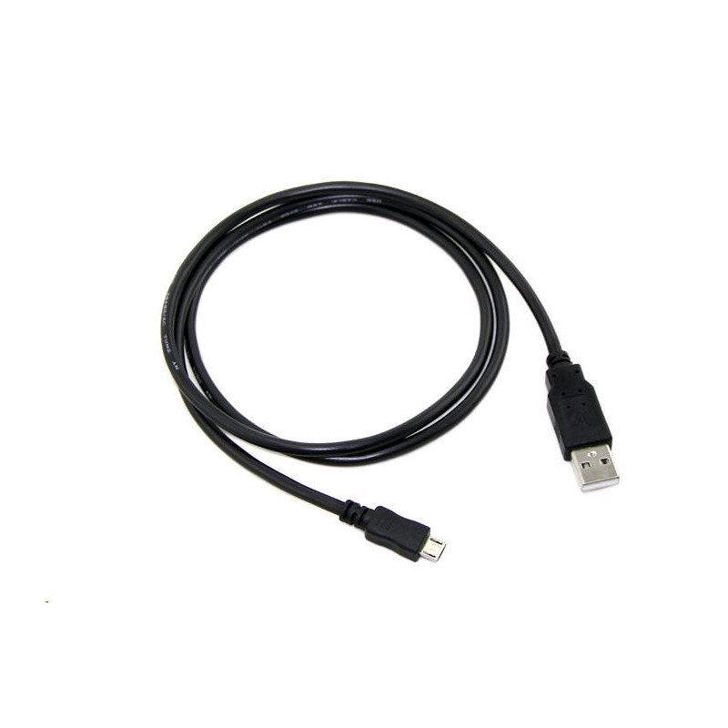 Kábel C-TECH USB 2.0 AM/Micro, 2m, čierny