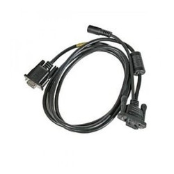 Cable: RS232, čierna, DB9, 5V, 2.9m (9.5|) straight, External IO
