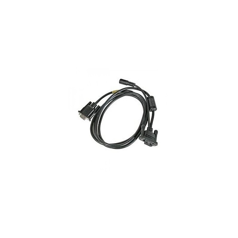 Cable: RS232, čierna, DB9, 5V, 2.9m (9.5|) straight, External IO