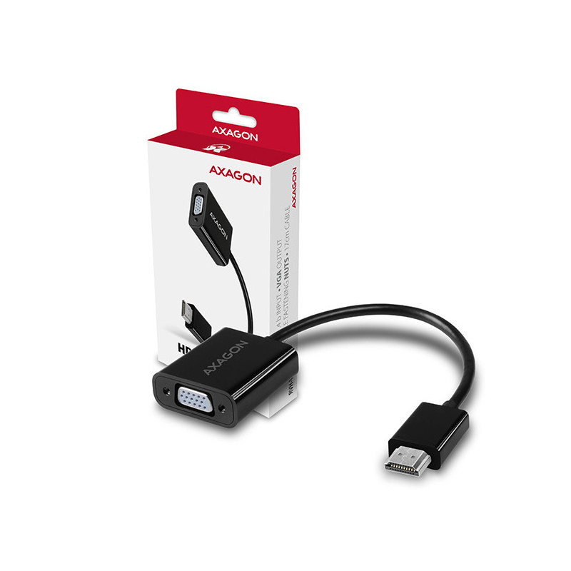 AXAGON RVH-VGN, HDMI → VGA redukcia / adaptér, FullHD, 1920 * 1200