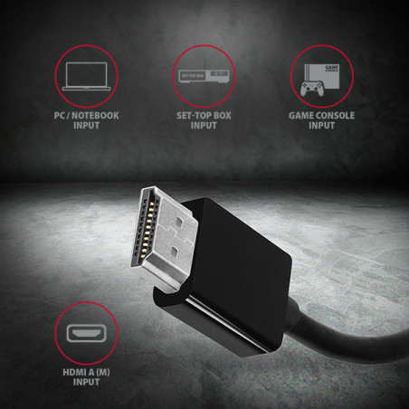 AXAGON RVH-VGN, HDMI → VGA redukcia / adaptér, FullHD, 1920 * 1200