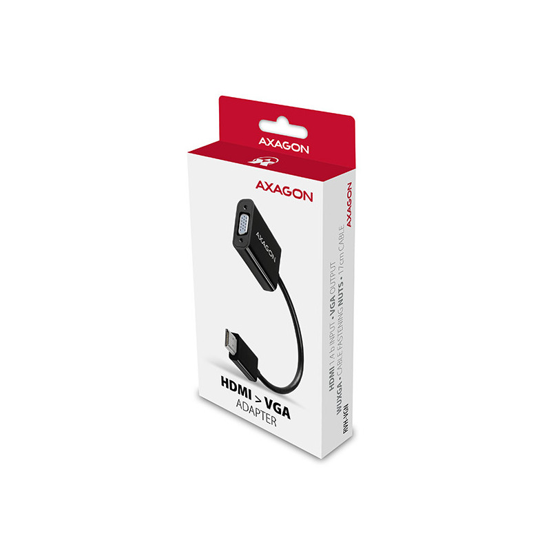AXAGON RVH-VGN, HDMI → VGA redukcia / adaptér, FullHD, 1920 * 1200