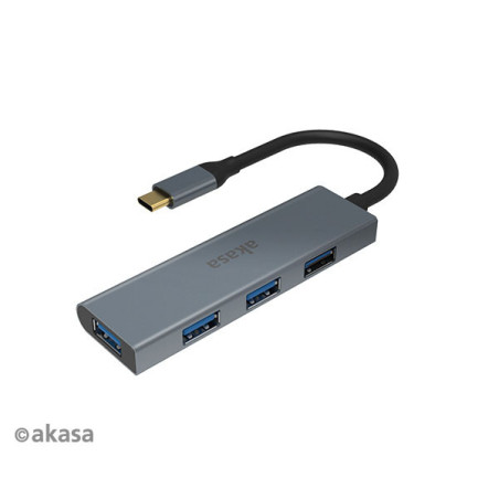 AKASA - externý USB hub - USB typ-C na 4 x USB 3.0