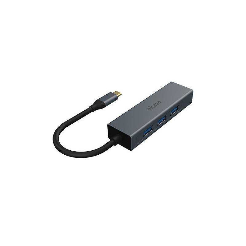 AKASA - USB Type-C 4-in-1 hub s Ethernetom