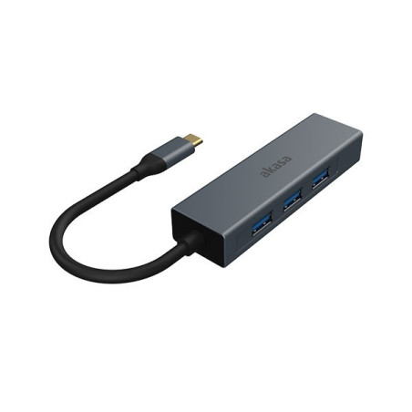 AKASA - USB Type-C 4-in-1 hub s Ethernetom