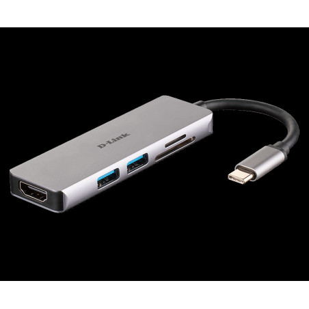 D-Link 5-in-1 USB-C Hub with HDMI a SD/microSD Card Reader