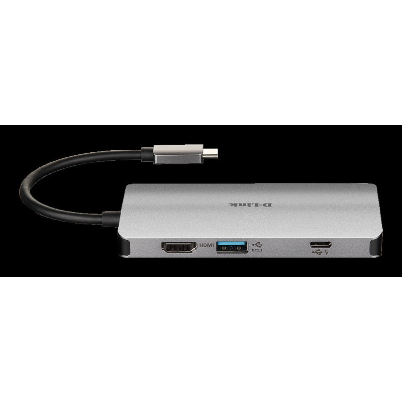 D-Link 8-in-1 USB-C Hub with HDMI/Ethernet/Card Reader/Power Delivery