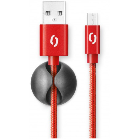 ALIGATOR PREMIUM 2A kábel, Micro USB 2m, červený