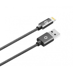 ALIGATOR PREMIUM 2A kábel, Lightning 50cm, čierny